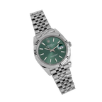 Datejust 41mm Steel White Gold Mint Green Dial Mens Watch 126334-0028