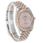 Datejust 41 Steel Everose Gold Sundust Diamond Dial Mens Watch 126331
