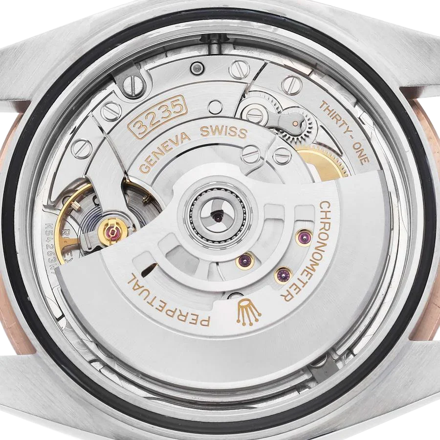 Datejust 41 Steel Everose Gold Sundust Diamond Dial Mens Watch 126331