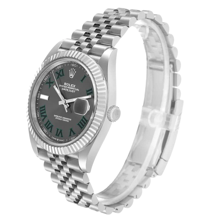 Datejust 41mm 126334 Wimbledon Stainless Steel Slate Dial Oyster