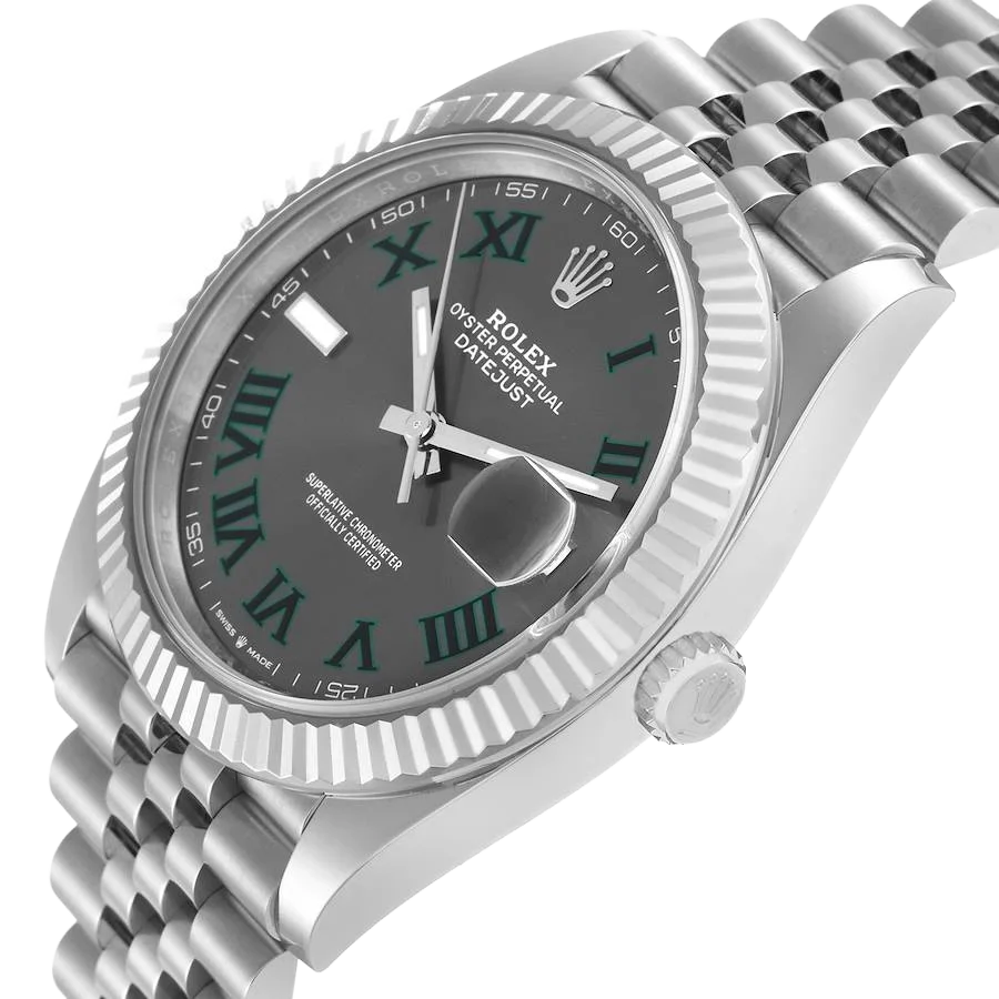 Datejust 41mm 126334 Wimbledon Stainless Steel Slate Dial Oyster