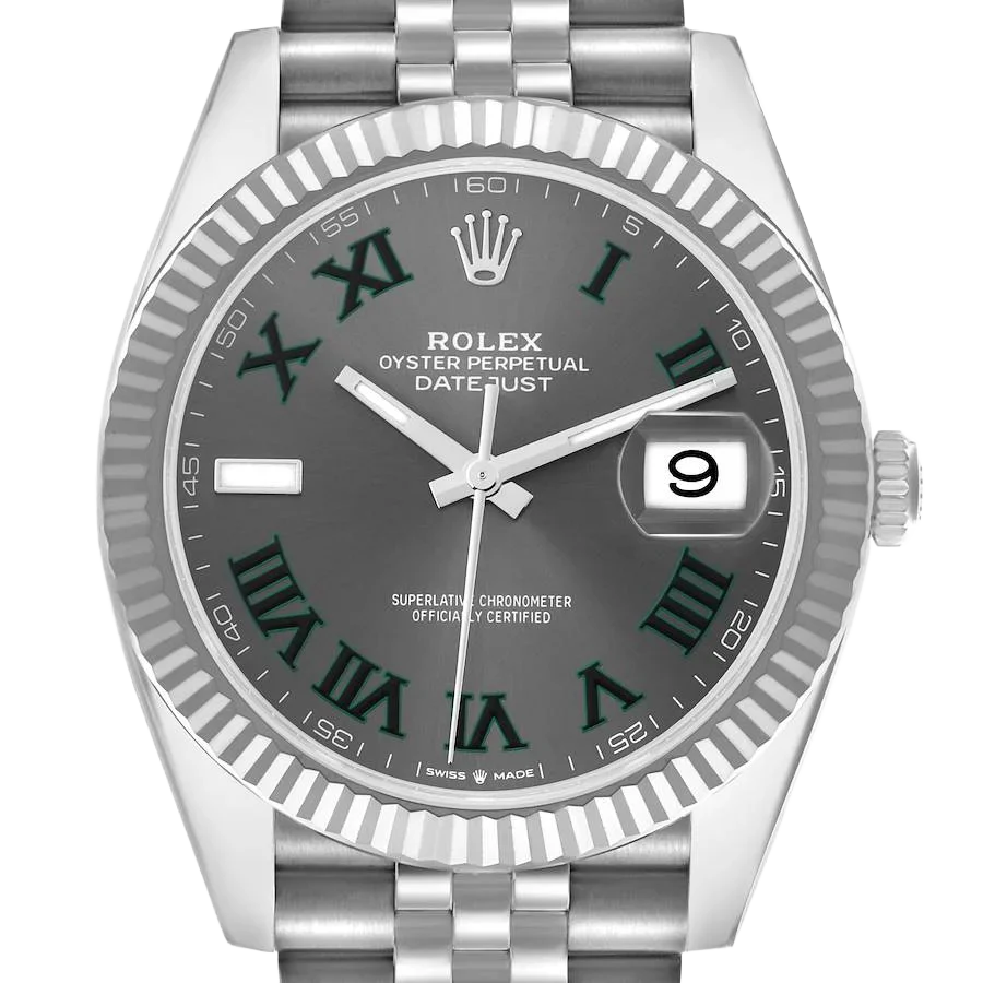 Datejust 41mm 126334 Wimbledon Stainless Steel Slate Dial Oyster