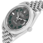 Datejust 41mm Wimbledon Dial Steel Mens Watch 126300