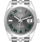 Datejust 41mm Wimbledon Dial Steel Mens Watch 126300