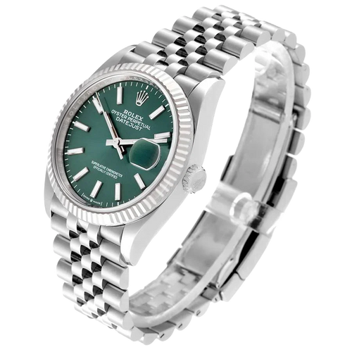 Datejust 36mm Stainless Steel Mint Green Dial Jubilee 126234