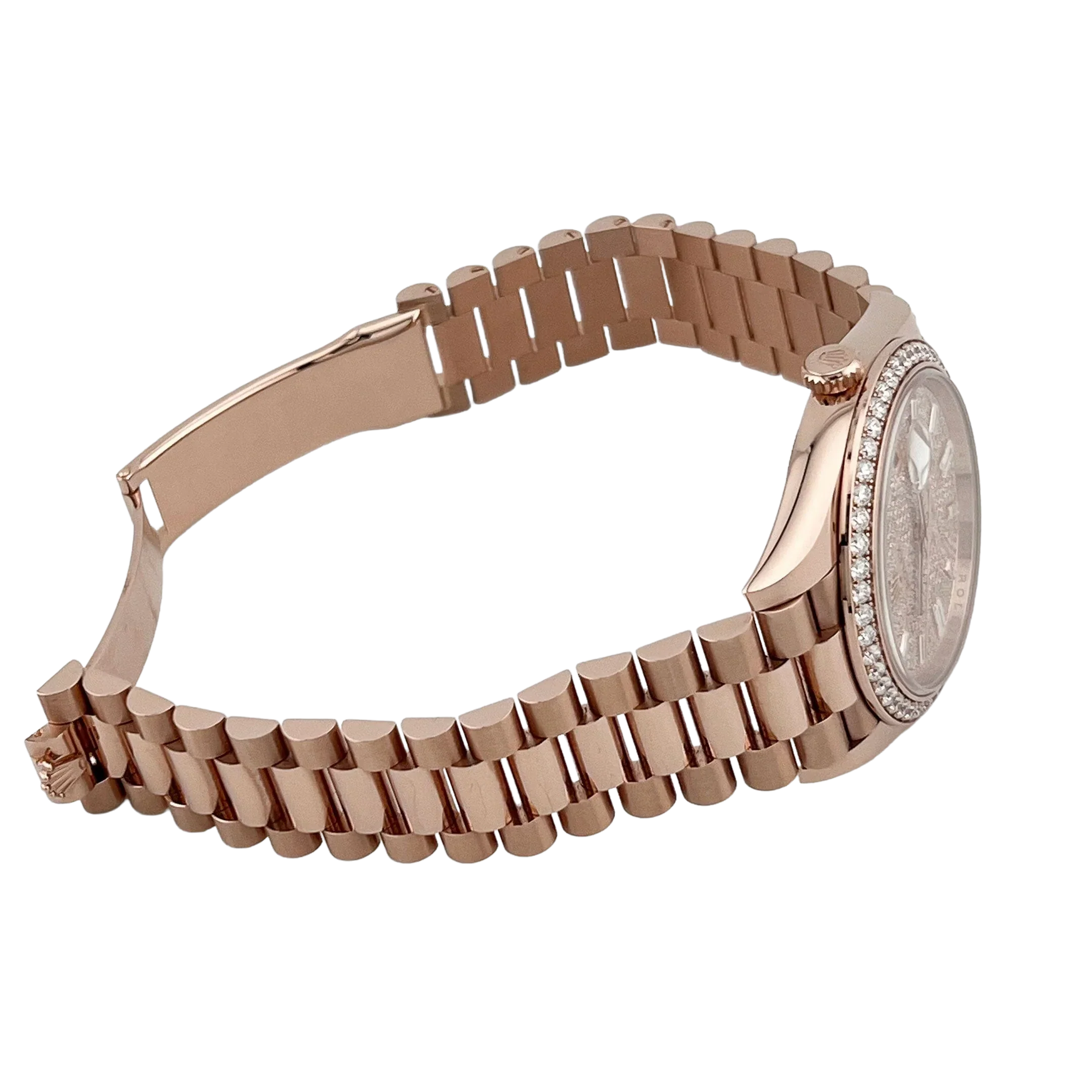 Day-Date 40 228345RBR Rose Gold Diamond Dial Diamond Bezel New 228345rbr-0002