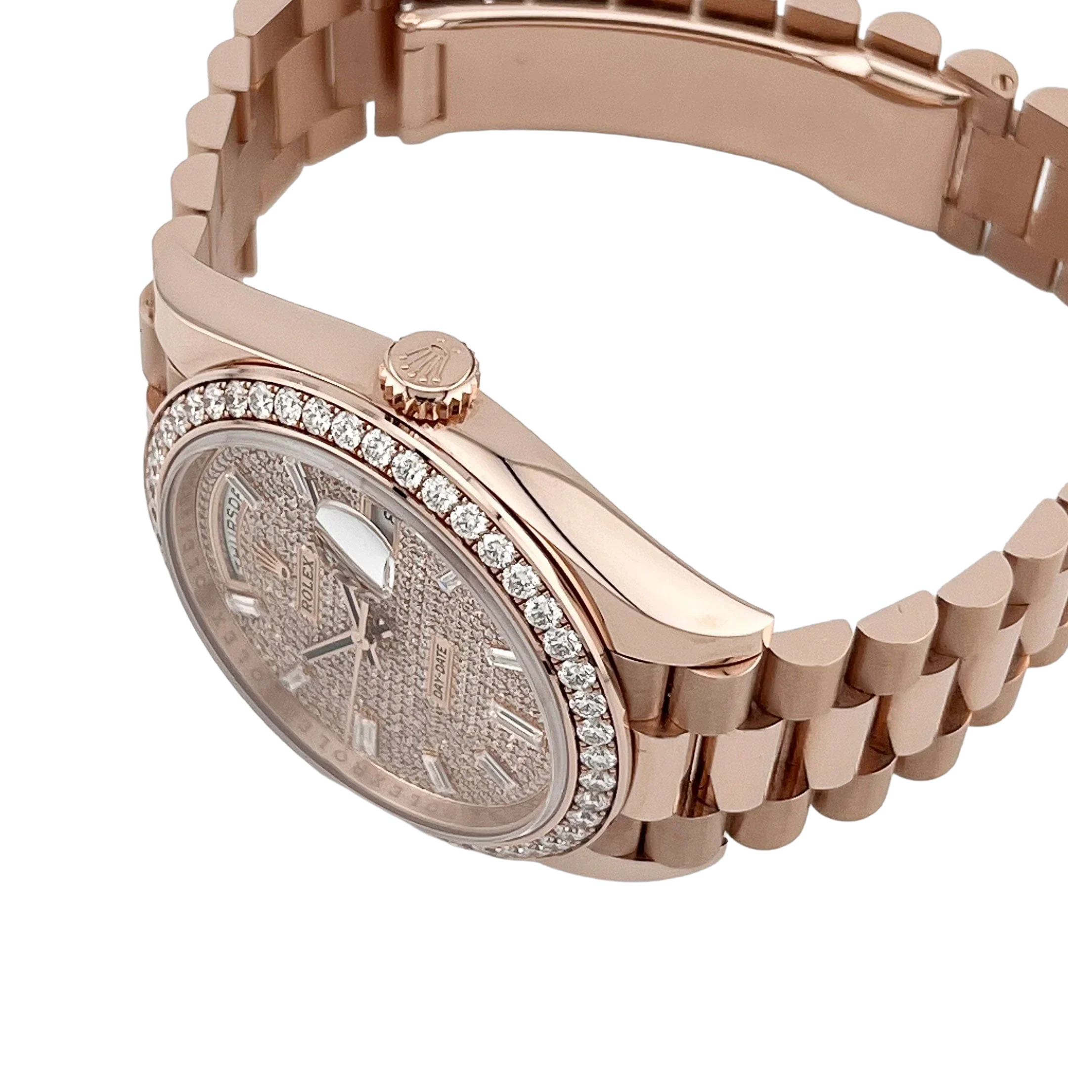 Day-Date 40 228345RBR Rose Gold Diamond Dial Diamond Bezel New 228345rbr-0002