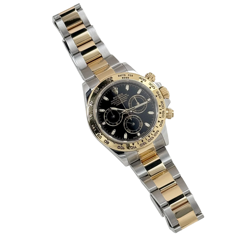 Daytona 40mm Yellow Gold Stainless Steel Black Dial 116503
