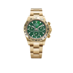 Daytona 40mm Yellow Gold John Mayer Green Dial Mens Watch 116508