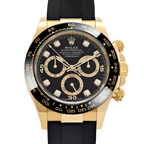 Daytona 40mm Yellow Gold Black Diamond Dial 116518LN