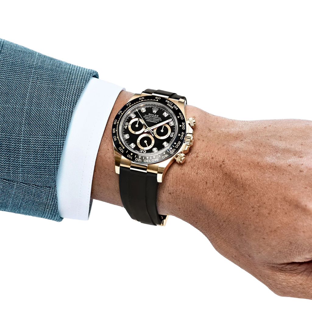 Daytona 40mm Yellow Gold Black Diamond Dial 116518LN