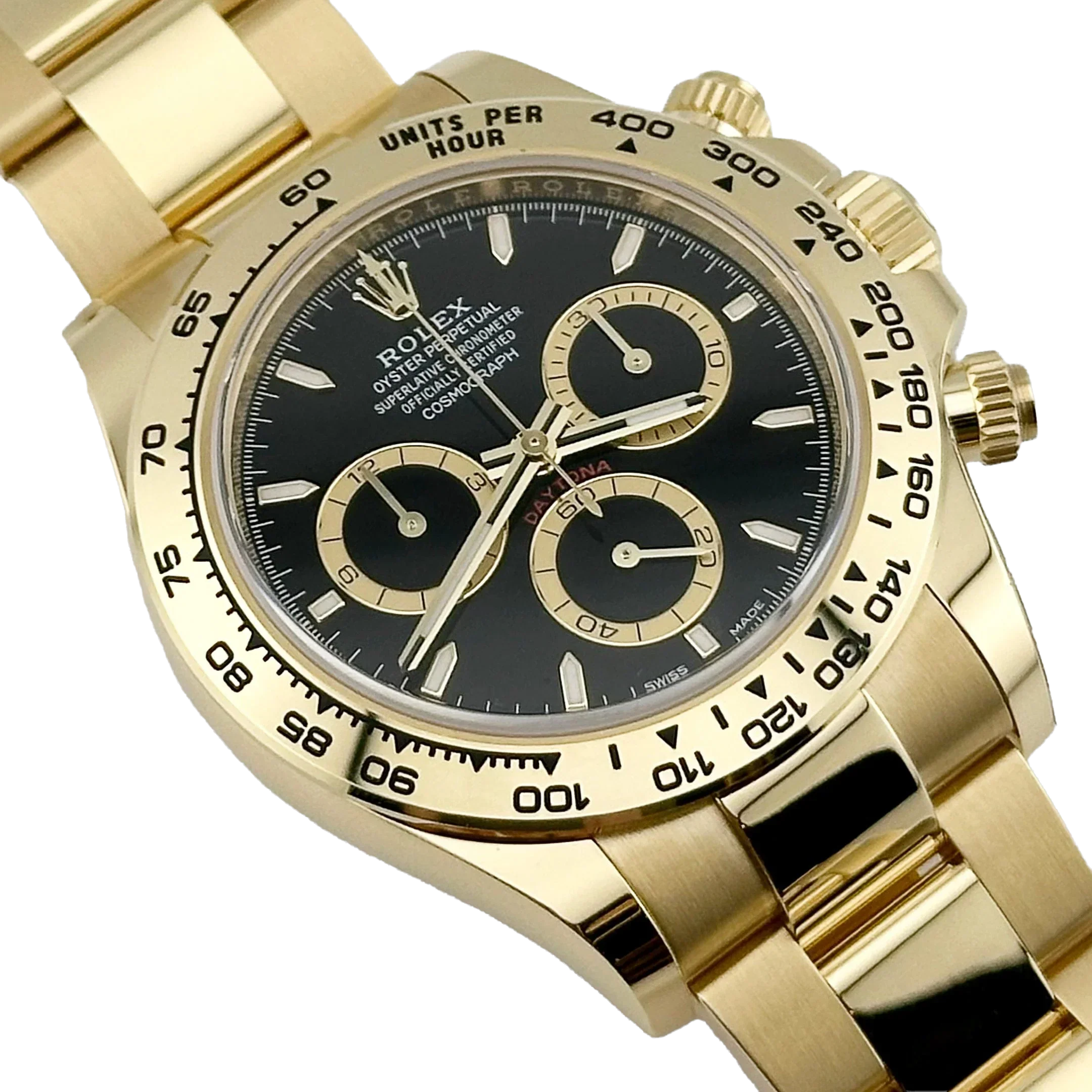 Daytona 40mm Yellow Gold Black Dial 126508  (2025)