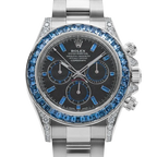 Daytona 40mm 126599TSA White Gold Silver Sheen Obsidian Dial Sapphire Bezel