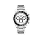 Daytona 40mm Stainless Steel White Panda Dial 126500