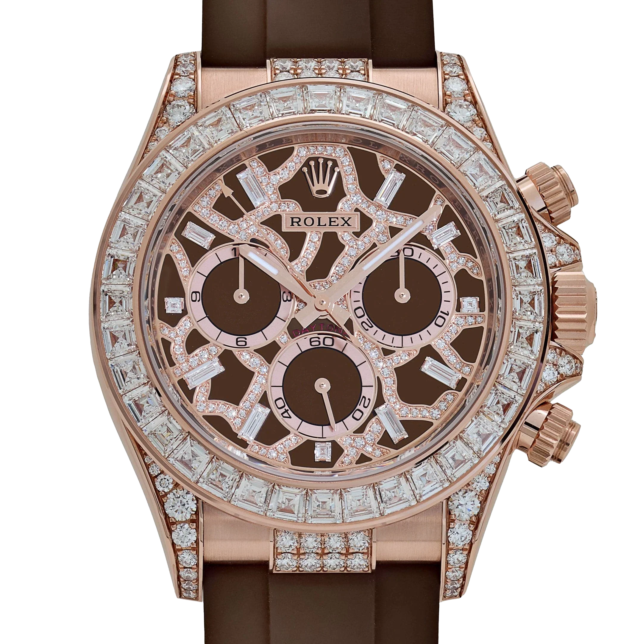 Daytona 40 mm Giraffe Rose Gold Diamond Dial 126555TBR