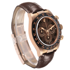 Daytona 40mm Rose Gold Chocolate Dial Mens Watch 116515