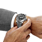 GMT-Master II Bruce Wayne Stainless Steel Black Dial Jubilee M126710GRNR-0003 New