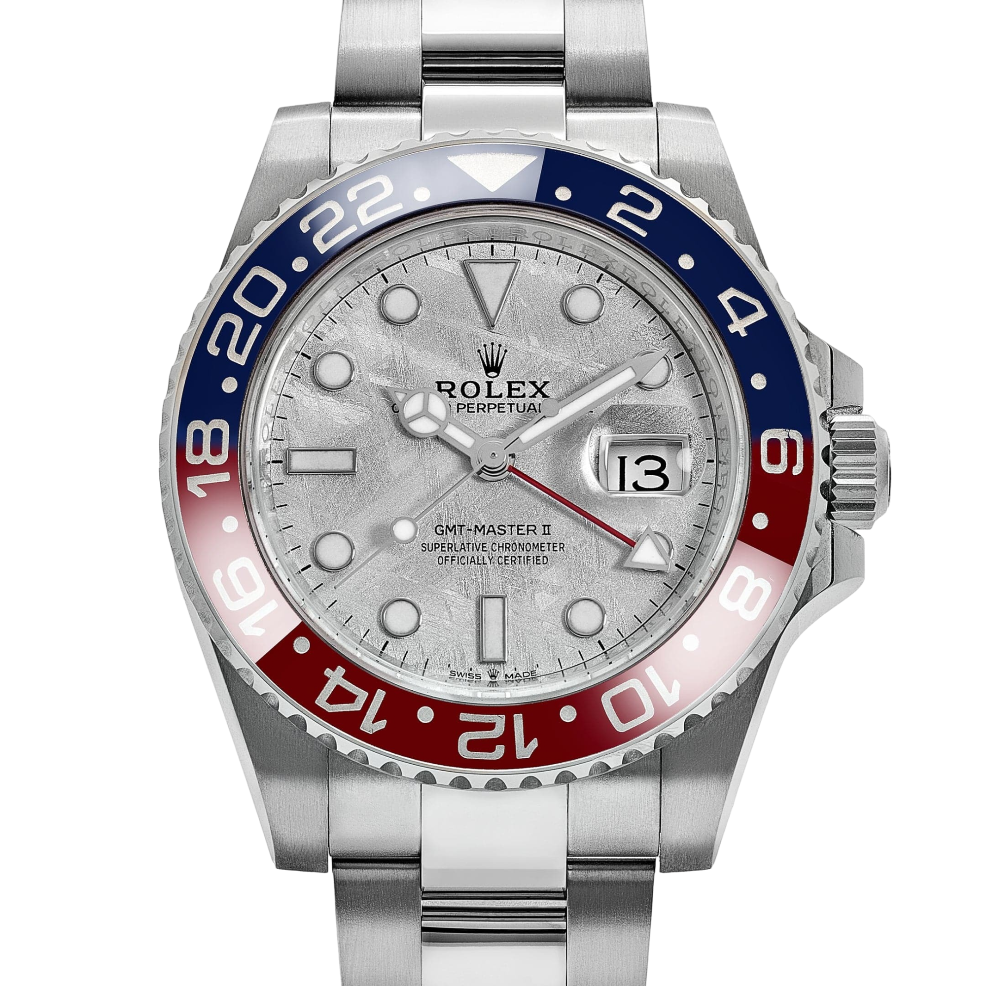 GMT-Master II Pepsi White Gold Meteorite Dial 126719BLRO-0002 New