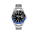 GMT Master II 40mm Steel Black Blue Batman Bezel Mens Watch 116710