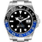 GMT Master II 40mm Steel Black Blue Batman Bezel Mens Watch 116710