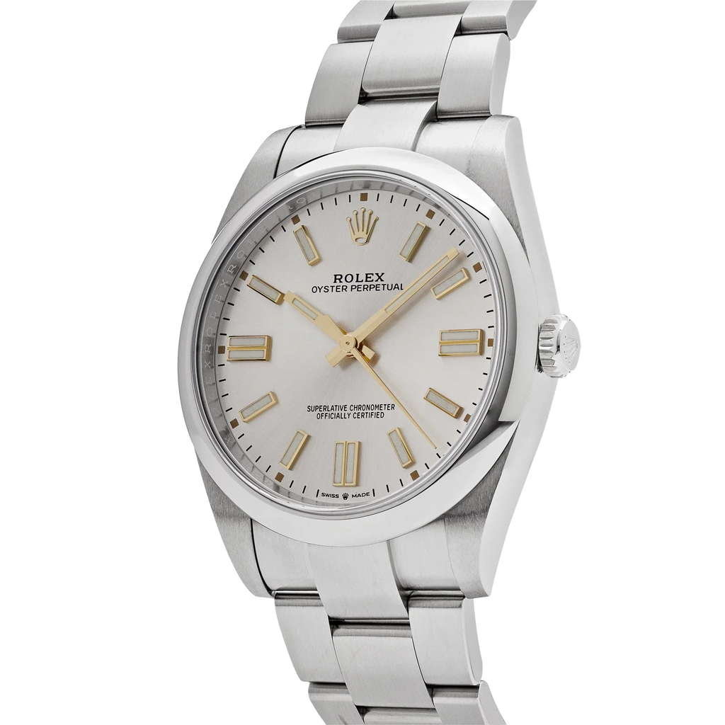 Oyster Perpetual 41mm Stainless Steel Silver Dial Men Watch 134300-0001 New 2025