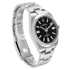 Oyster Perpetual 41mm Black Dial Steel Mens Watch 124300