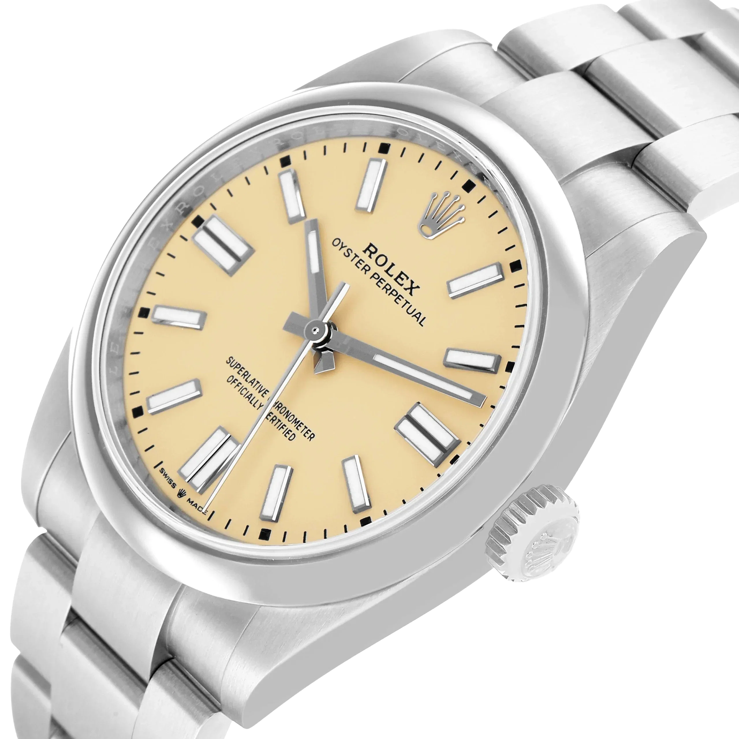 Oyster Perpetual 41mm Steel Beige Dial Mens Watch 134300