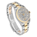 Oyster Perpetual 34mm Steel Yellow Gold Slate Dial Mens Watch 14203