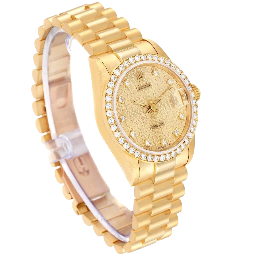 Lady-Datejust 31mm Midsize Yellow Gold Diamond Watch 68288