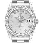 President Day-Date 36mm Platinum Diamond Mens Watch 118346