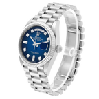 President Day-Date 36mm White Gold Ombre Diamond Dial Mens Watch 128239