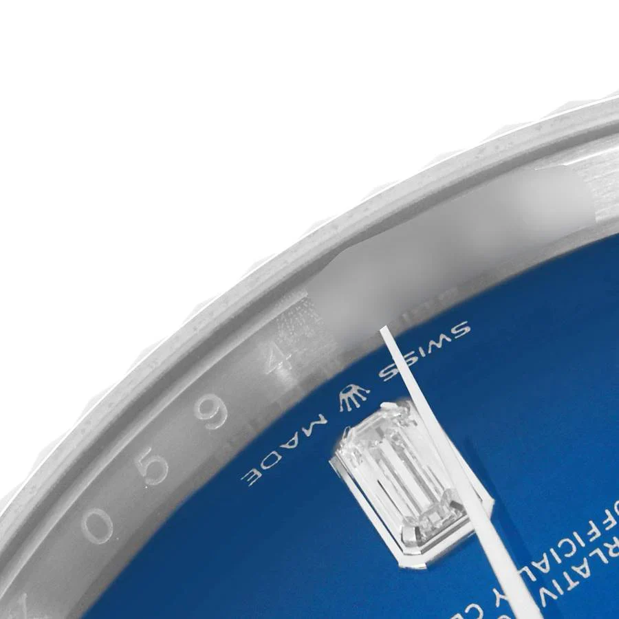 President Day-Date 36mm White Gold Ombre Diamond Dial Mens Watch 128239