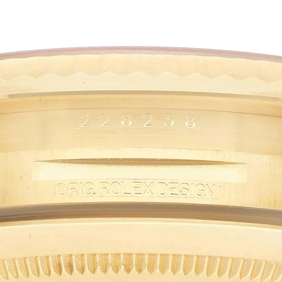 President Day-Date 40mm Yellow Gold Diamond Mens Watch 228238