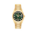 President Day-Date 36mm Yellow Gold Green Diamond Dial Mens Watch 128238