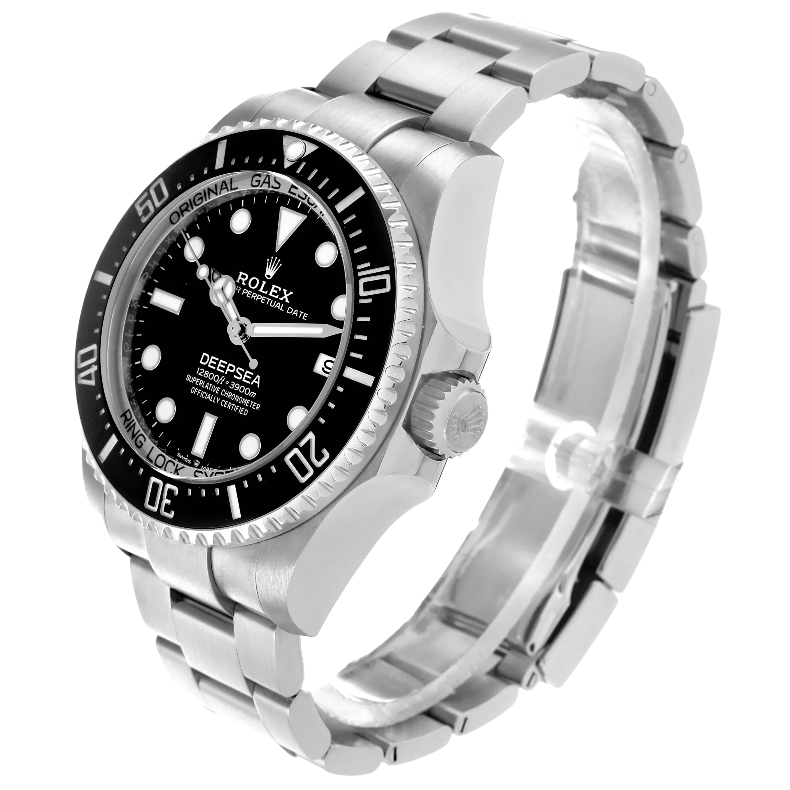 Seadweller Deepsea Black Dial Steel Mens Watch 136660