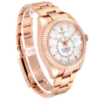 Sky-Dweller 42mm  Rose Gold White Dial Mens Watch 326935