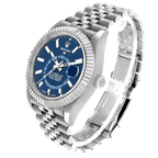 Sky-Dweller 42mm Steel White Gold Blue Dial Mens Watch 326934
