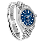 Sky-Dweller 42mm Steel White Gold Blue Dial Mens Watch 326934
