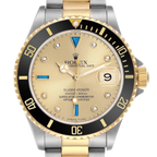 Submariner Steel Yellow Gold 40mmDiamond Serti Mens Watch 16613