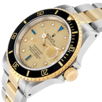 Submariner Steel Yellow Gold 40mmDiamond Serti Mens Watch 16613
