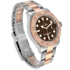 Yachtmaster 40 Rose Gold Steel Brown Dial Mens Watch 116621