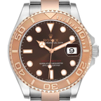Yachtmaster 40 Rose Gold Steel Brown Dial Mens Watch 116621