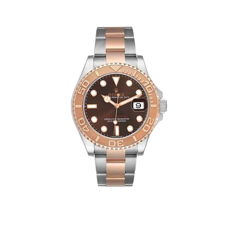 Yachtmaster 40 Rose Gold Steel Brown Dial Mens Watch 116621