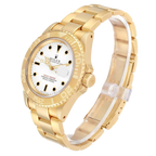 Yachtmaster 40mm Yellow Gold White Dial Mens Watch 16628
