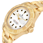 Yachtmaster 40mm Yellow Gold White Dial Mens Watch 16628
