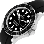 Yachtmaster 42mm White Gold Oysterflex Bracelet Mens Watch 226659