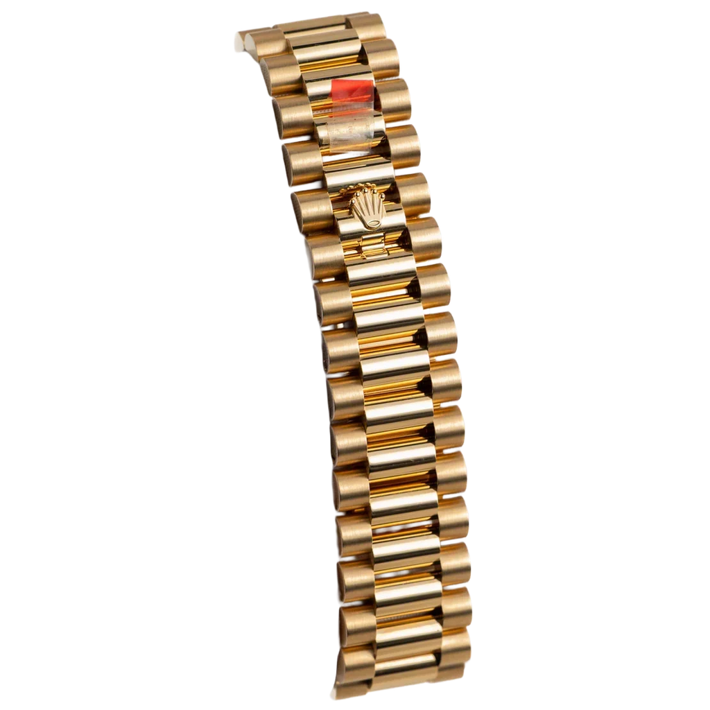 Day-Date 40 228398TBR Yellow Gold Mother of Pearl Diamond Baguette Dial and Bezel