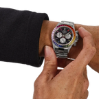 Daytona 40mm 116599RBOW Rainbow White Gold Black Dial