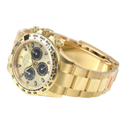 Daytona 40mm Yellow Gold Champagne Black Dial 116508