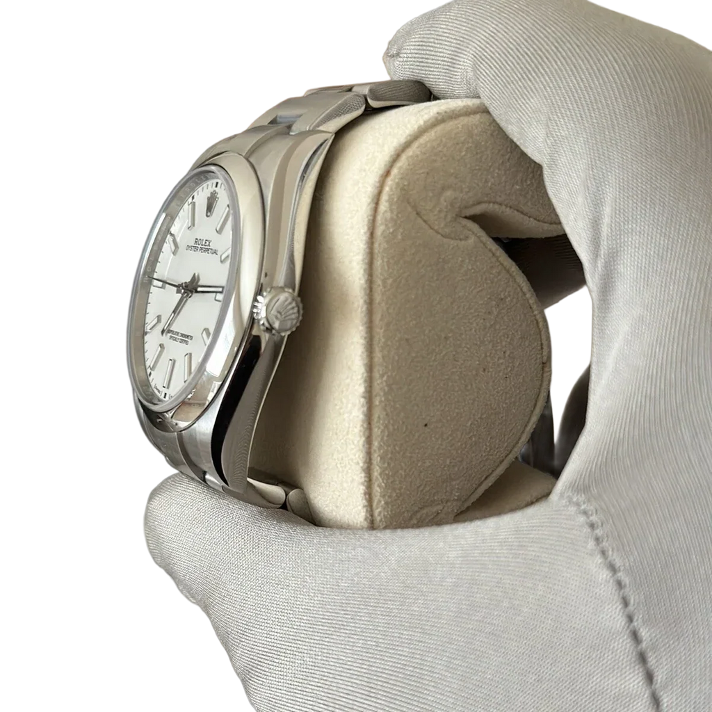 Oyster Perpetual 39mm Stainless Steel WhiteDial Men Watch 114300-0004 New 2025